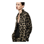 Camicia stampa animalier donna verde imperial - camicie