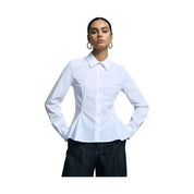Camicia svasata con pince e colletto classico Donna Please - Follower SRL