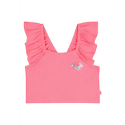 Canotta con spalline arricciate Bambina Billieblush - Follower SRL