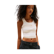 Canotta crop slim fit con distintivo Tommy Donna Tommy Hilfiger Jeans Tommy Hilfiger Jeans