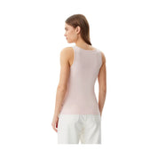 Canotta Donna Guess Jeans vestibilità slim con logo ricamato Guess Jeans