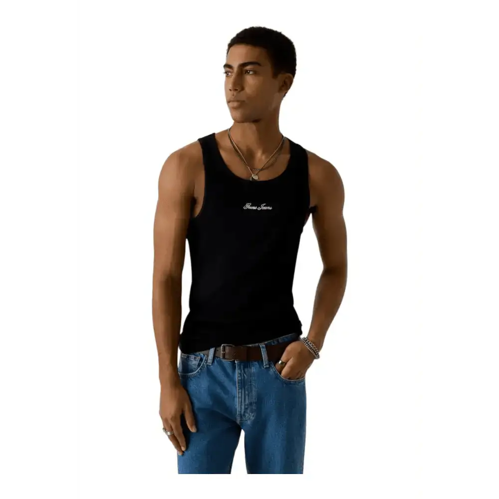Canotta slim fit a costine Uomo Guess Jeans - Follower SRL
