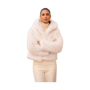 Cappotto corto in finta pelliccia a pelo lungo con cappuccio Donna Attentif Paris Attentif Paris