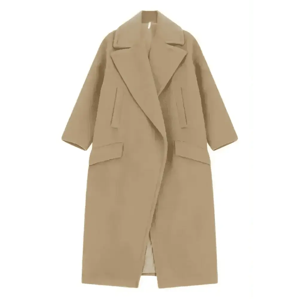 Cappotto over con maxi revers e tasche Donna Imperial - Follower SRL