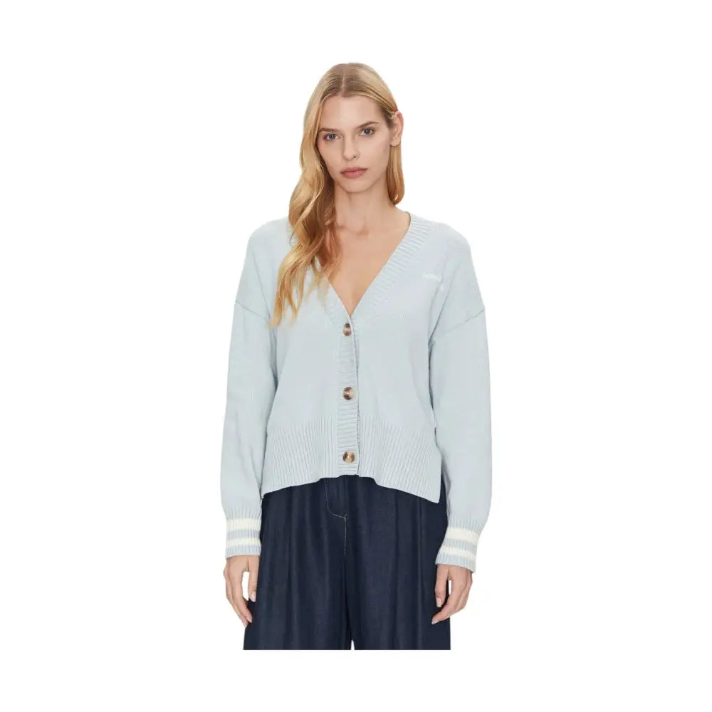 Cardigan Donna Guess Jeans varsity logo ricamato Guess Jeans