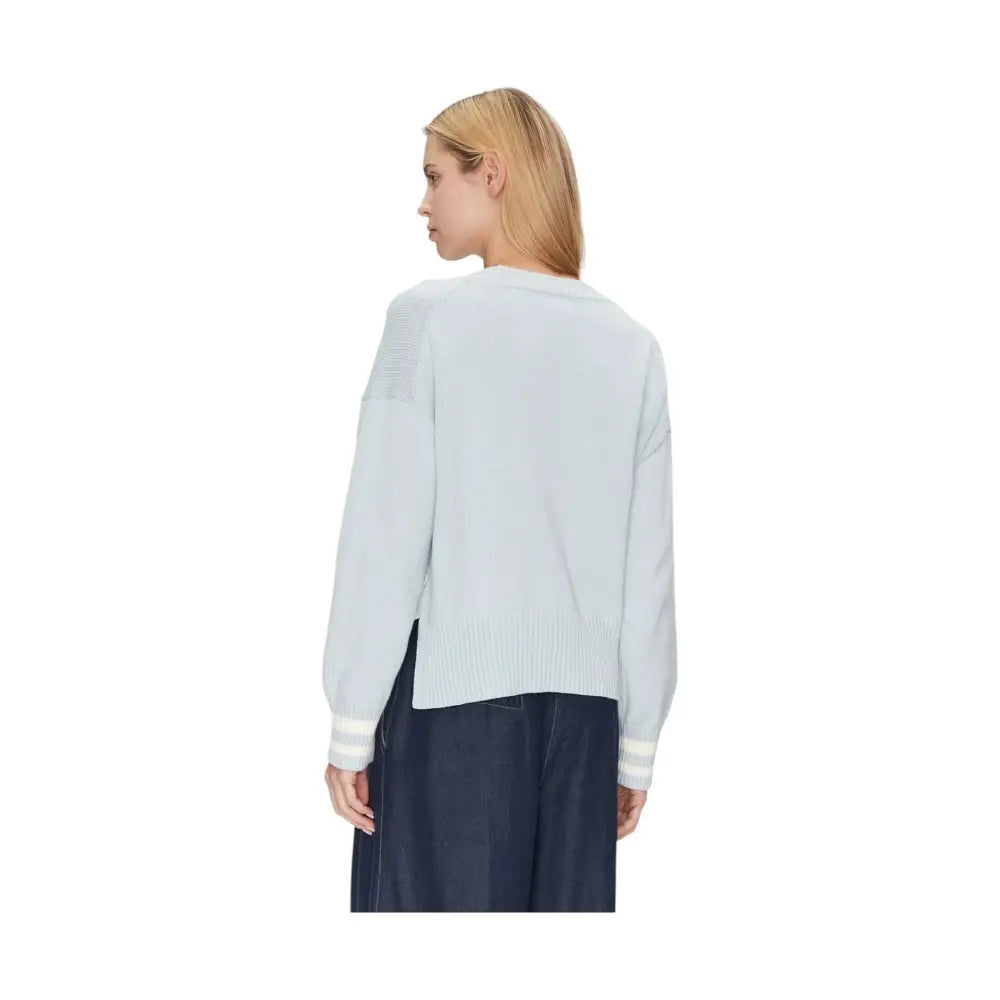 Cardigan Donna Guess Jeans varsity logo ricamato Guess Jeans