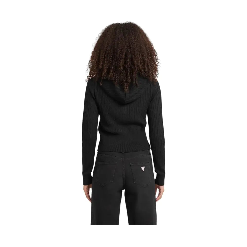 Cardigan in maglia a trecce con cappuccio Donna Guess Jeans Guess Jeans