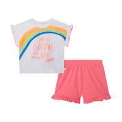 Competo Bambina Billieblush T-shirt e shorts Billieblush