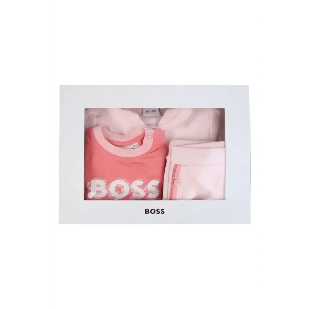 Completo Bambina Hugo Boss T-shirt, pantaloni e cardigan - Follower SRL