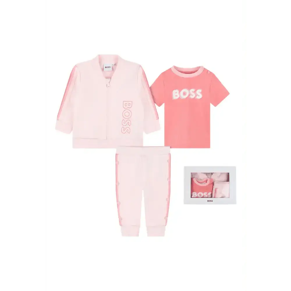 Completo Bambina Hugo Boss T-shirt, pantaloni e cardigan - Follower SRL