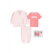 Completo Bambina Hugo Boss T-shirt, pantaloni e cardigan - Follower SRL