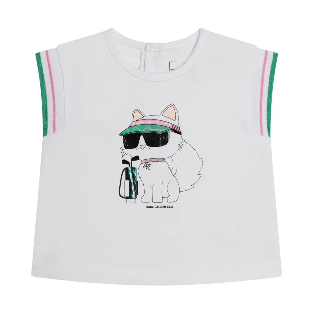 Completo Bambina Karl Lagerfeld Set pantaloncini e t-shirt Karl Lagerfeld