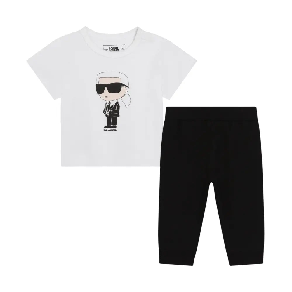 Completo Bambina Karl Lagerfeld Set t-shirt e leggings Karl Lagerfeld