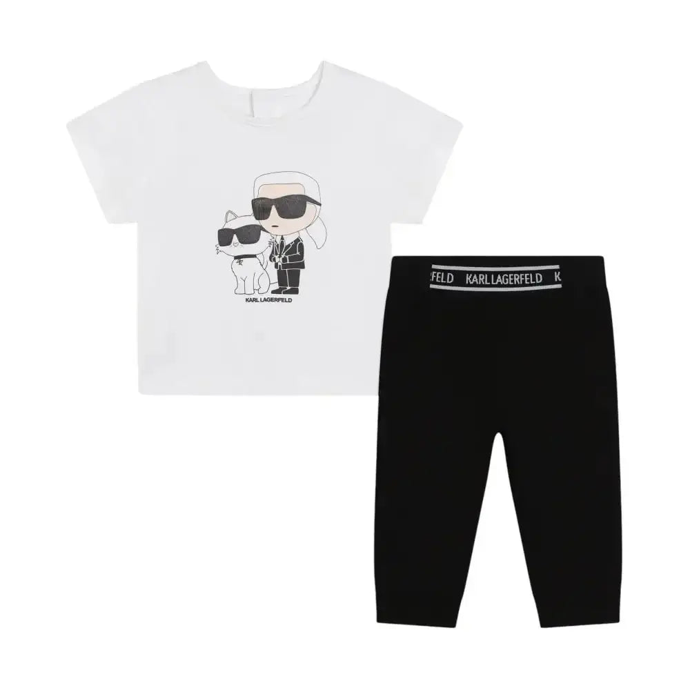 Completo Bambina Karl Lagerfeld Set t-shirt e leggings - Follower SRL