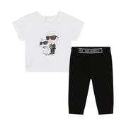 Completo Bambina Karl Lagerfeld Set t-shirt e leggings - Follower SRL