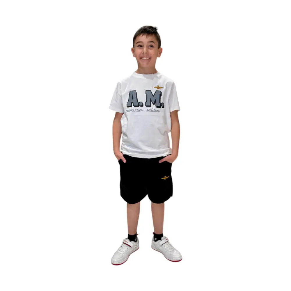 Completo Bambino Aeronautica Militare T-shirt e Shorts Aeronautica Militare