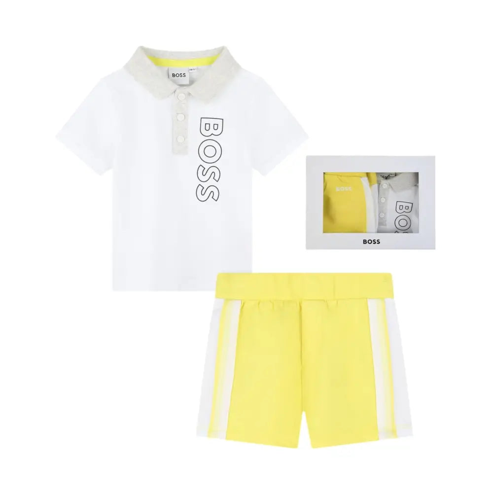 Completo Bambino Hugo Boss polo + shorts Hugo Boss