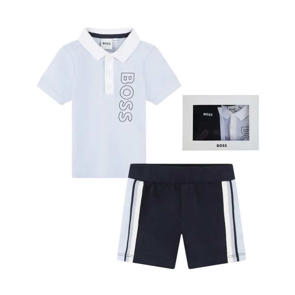 Completo Bambino Hugo Boss polo + shorts Hugo Boss