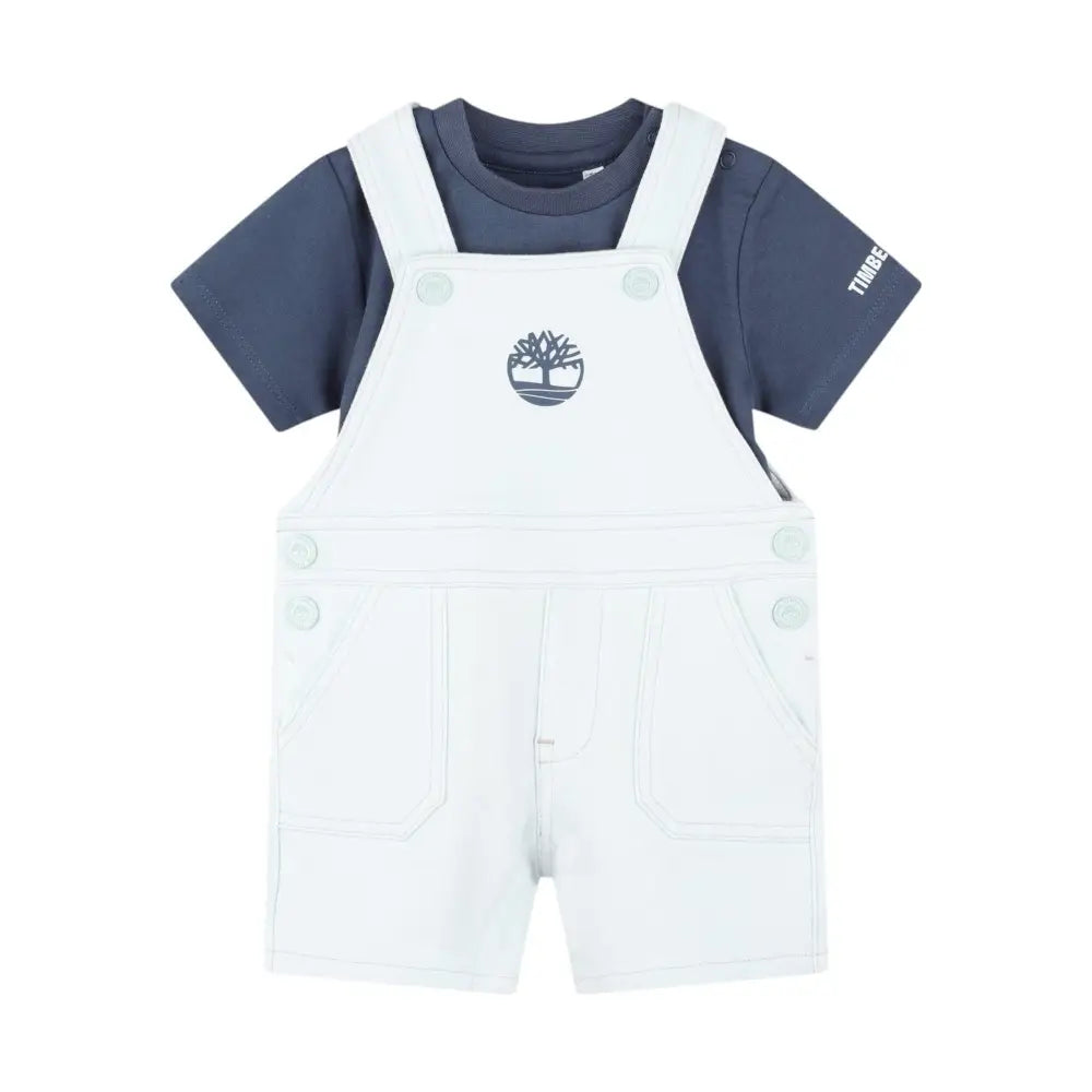 Completo Bambino Timberland salopette + t-shirt Timberland