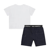 Completo Bambino unisex Karl Lagerfeld Set pantaloncini e t-shirt Karl Lagerfeld