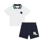 Completo Bambino unisex Karl Lagerfeld Set polo e pantaloncini Karl Lagerfeld