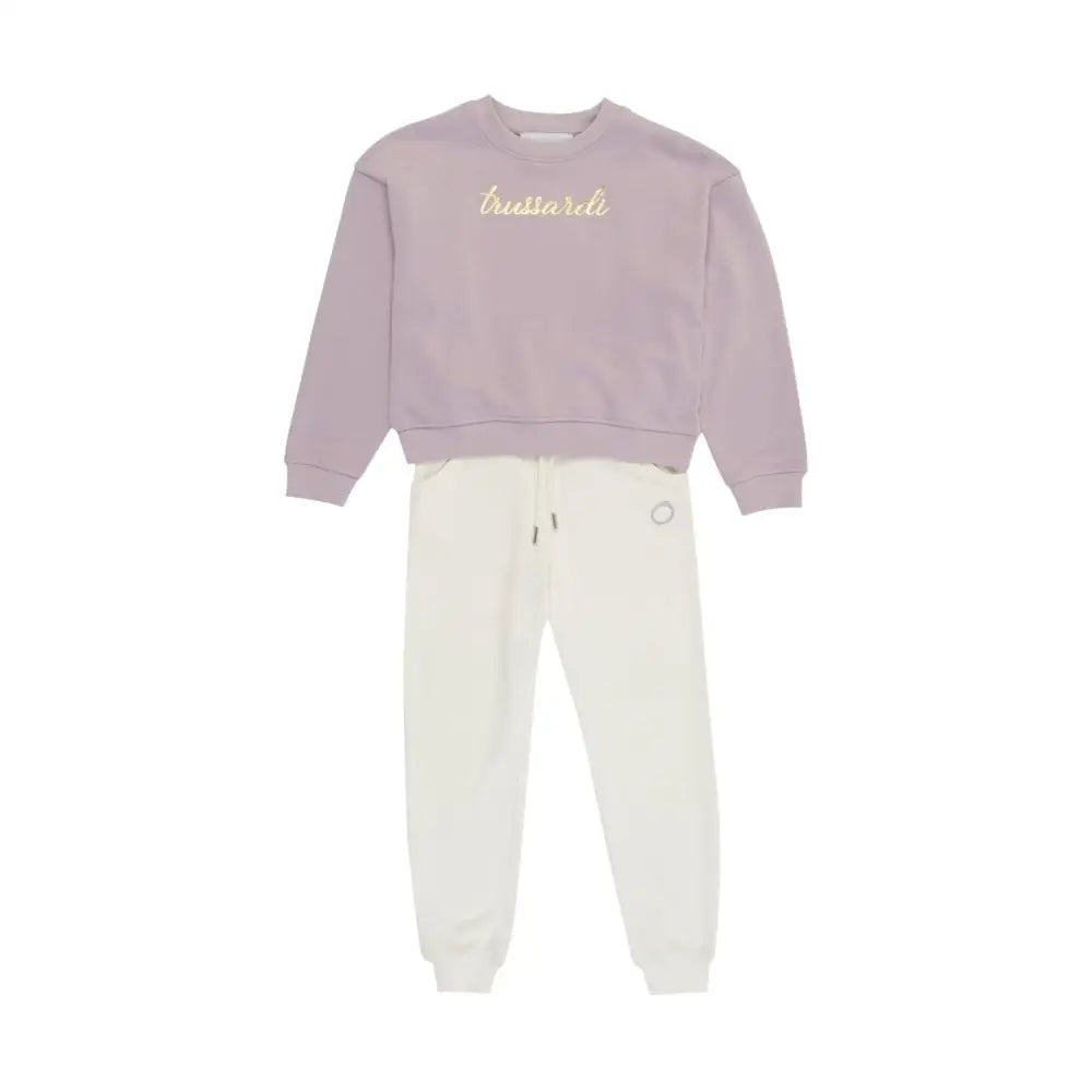 Completo felpa cropped e pantalone Bambina Trussardi Trussardi