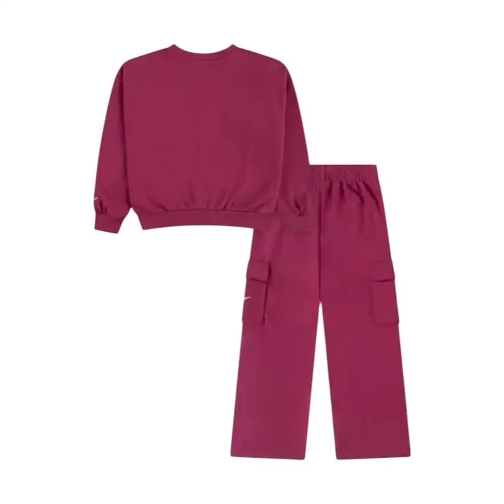 Completo sportivo felpa e pantalone cargo Bambina Nike Nike