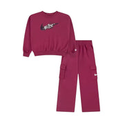 Completo sportivo felpa e pantalone cargo Bambina Nike Nike