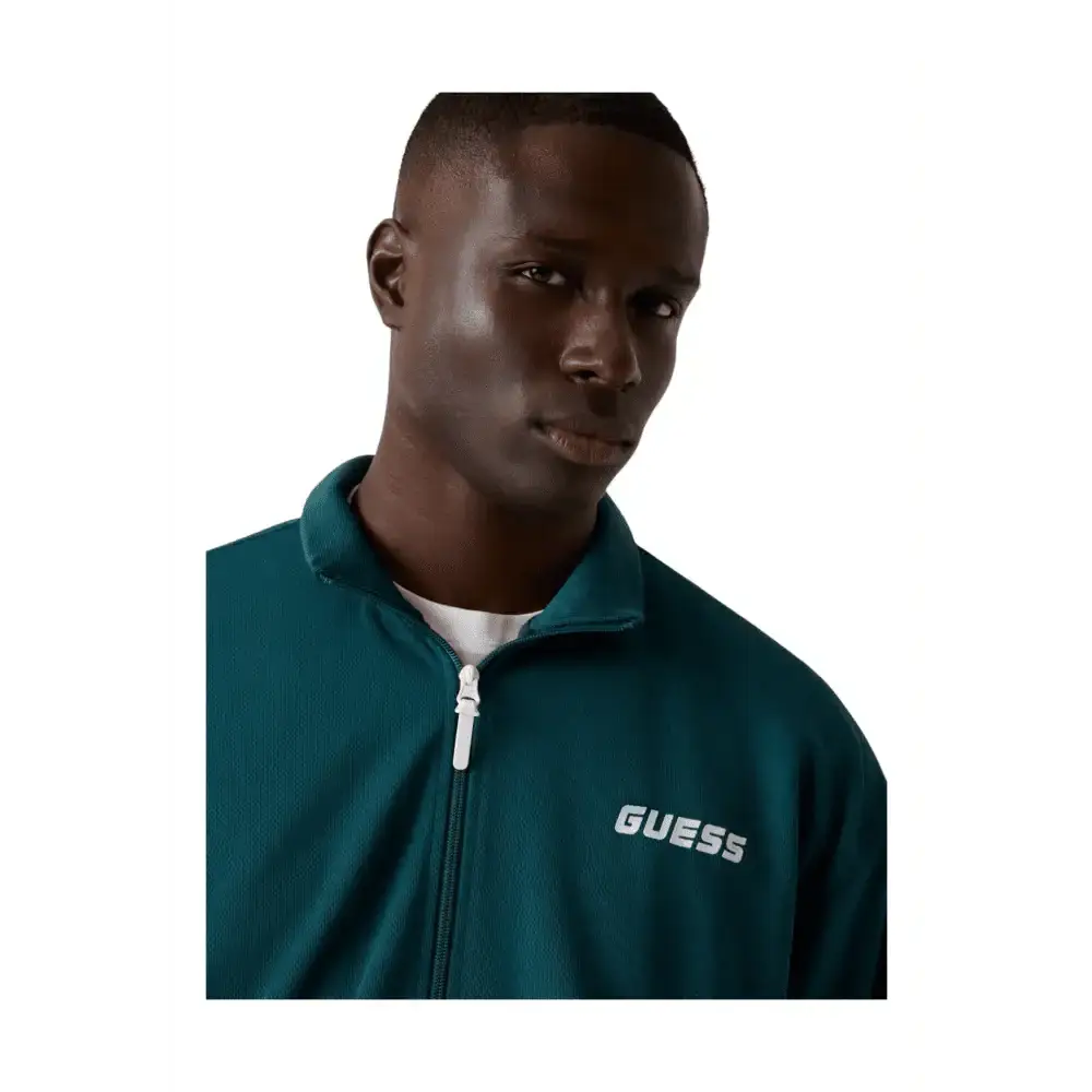 Felpa a collo alto con zip integrale Uomo Guess Activewear - Follower SRL