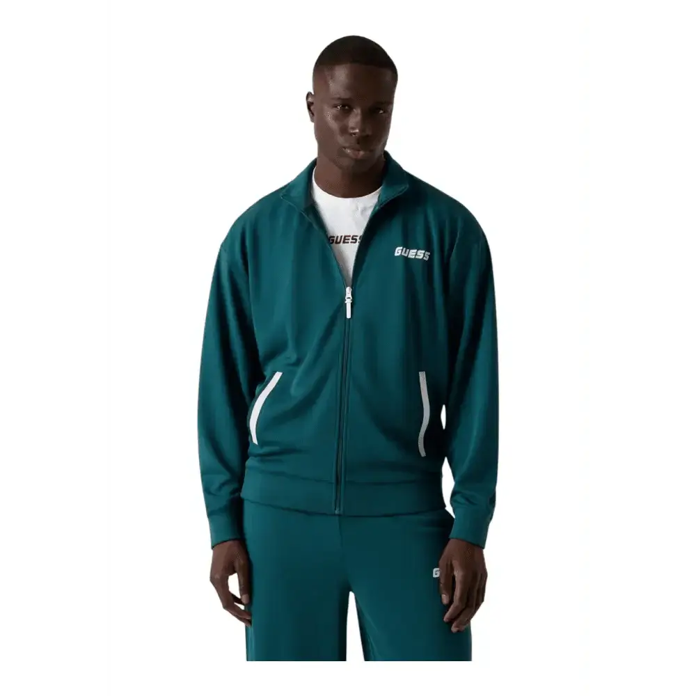 Felpa a collo alto con zip integrale Uomo Guess Activewear - Follower SRL