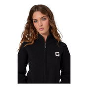 Felpa bomber full zip donna nero guess - felpe