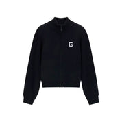 Felpa bomber full zip donna nero guess - felpe