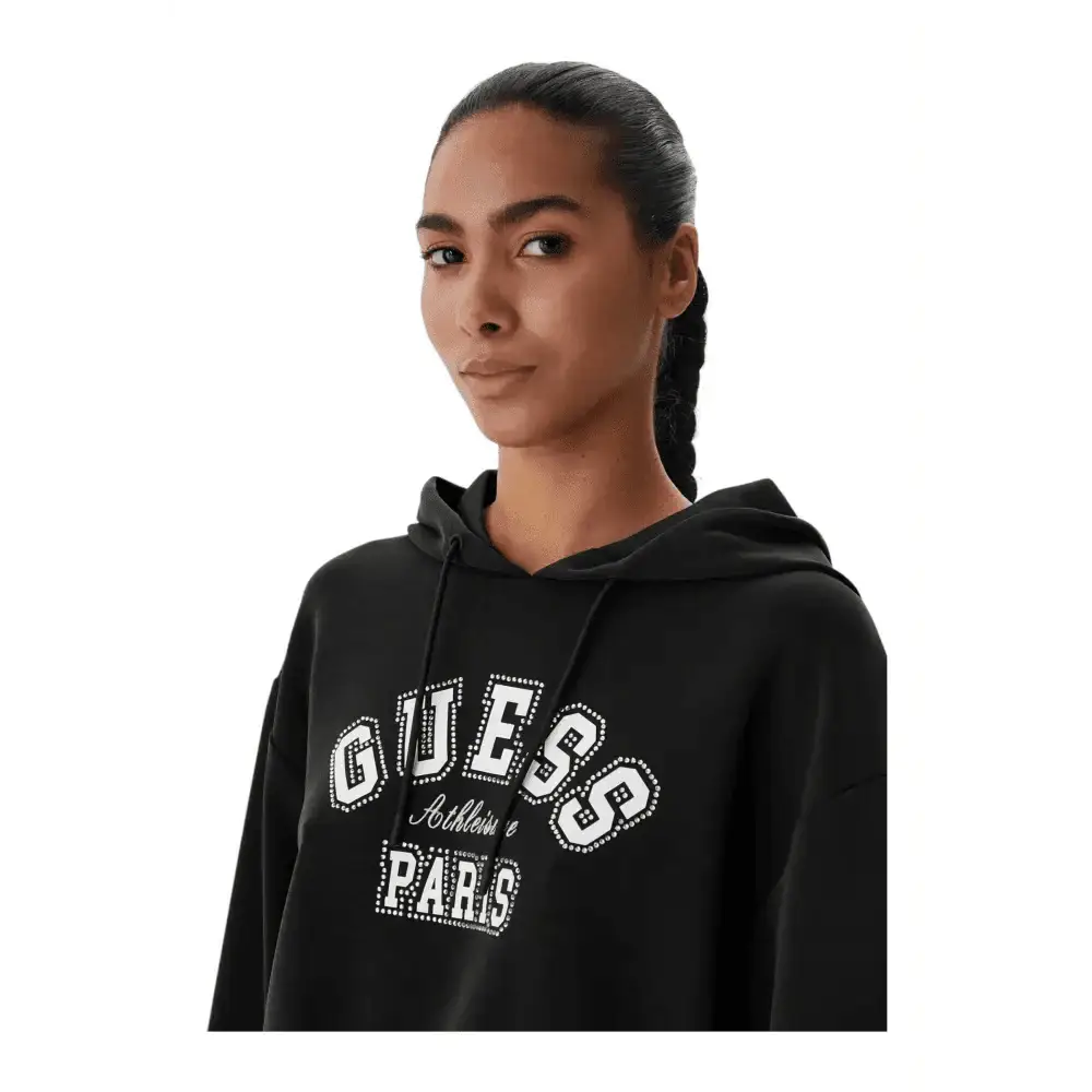 Felpa cappuccio con strass Donna Guess Activewear - Follower SRL