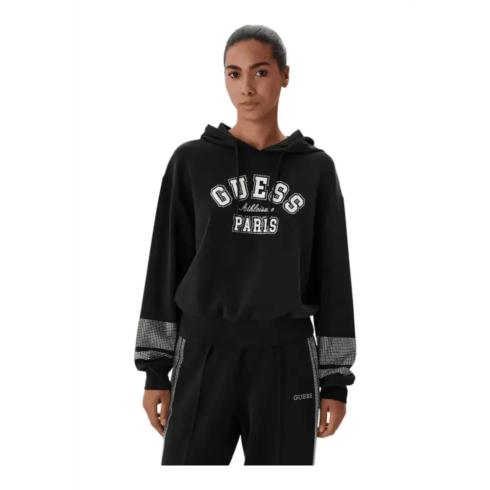 Felpa cappuccio con strass Donna Guess Activewear - Follower SRL