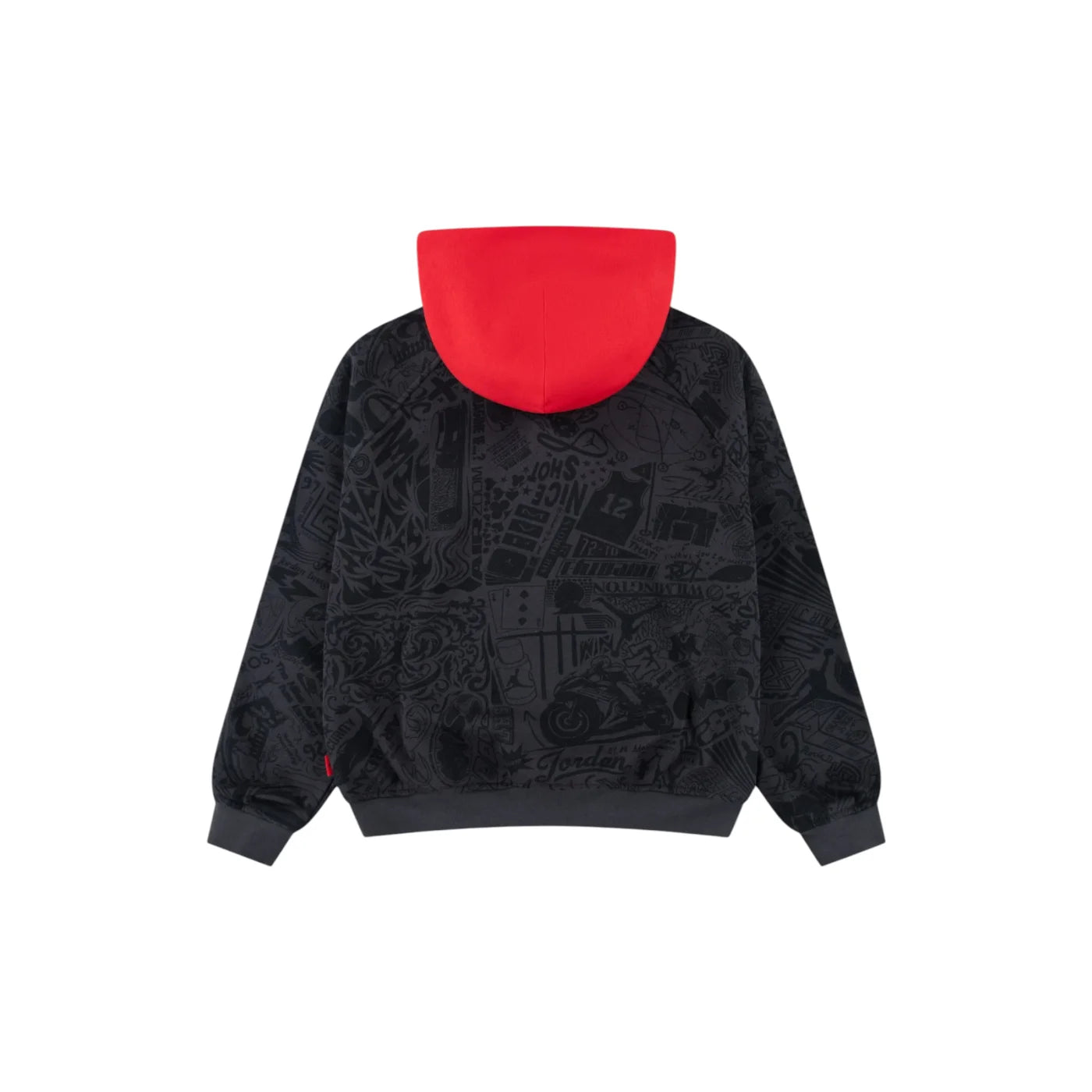 Felpa con cappuccio bambino nero jordan - felpe