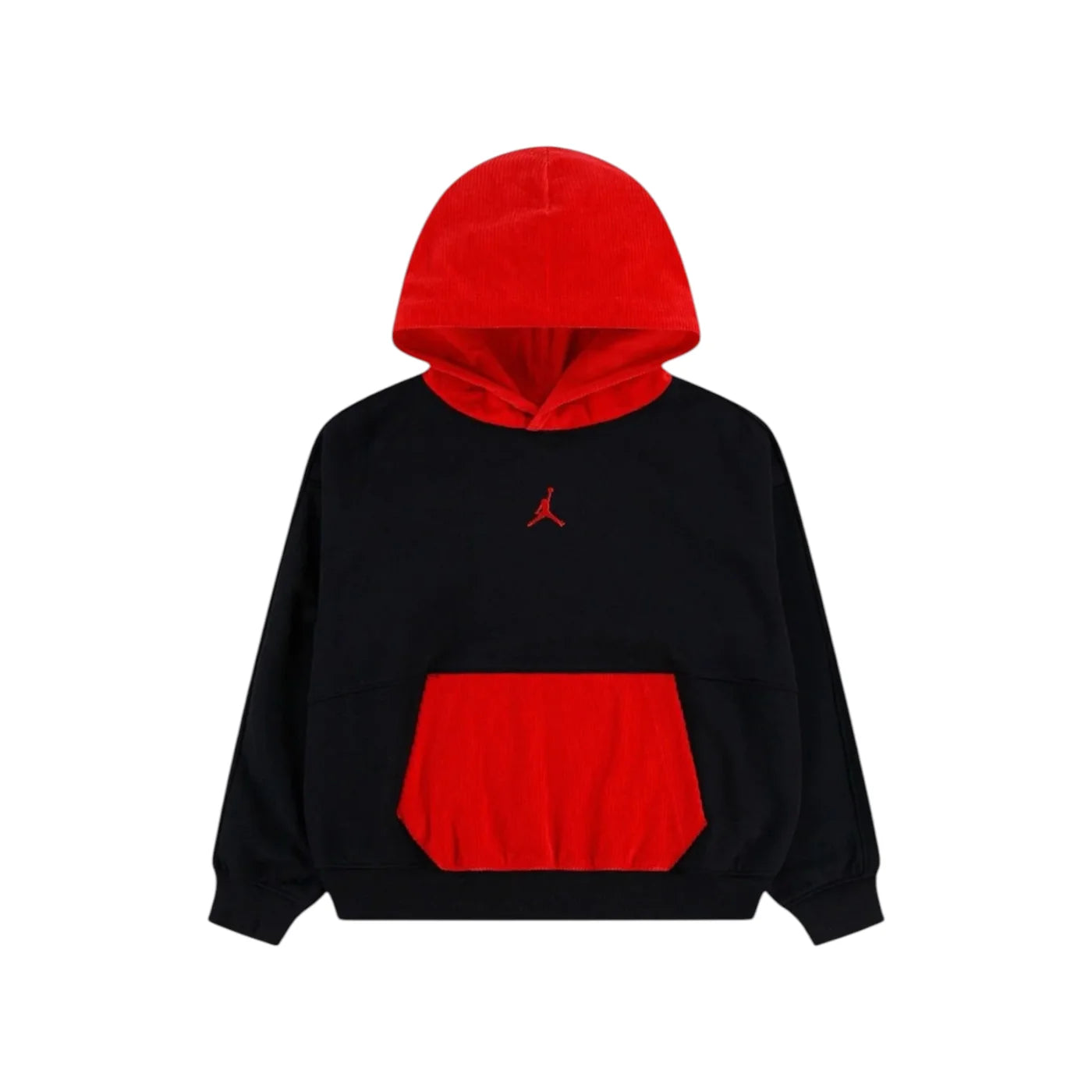 Felpa con cappuccio bambino nero jordan - felpe