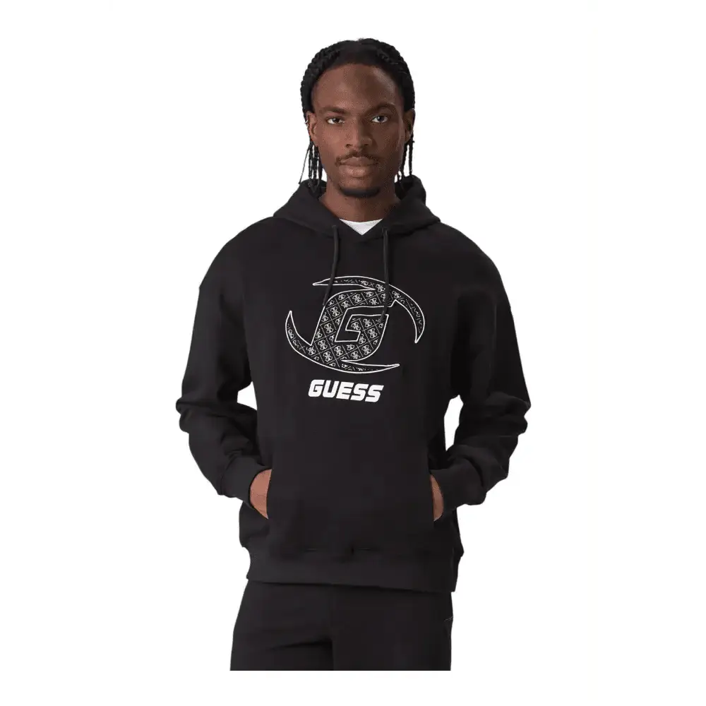 Felpa con cappuccio con logo frontale Uomo Guess Activewear - Follower SRL