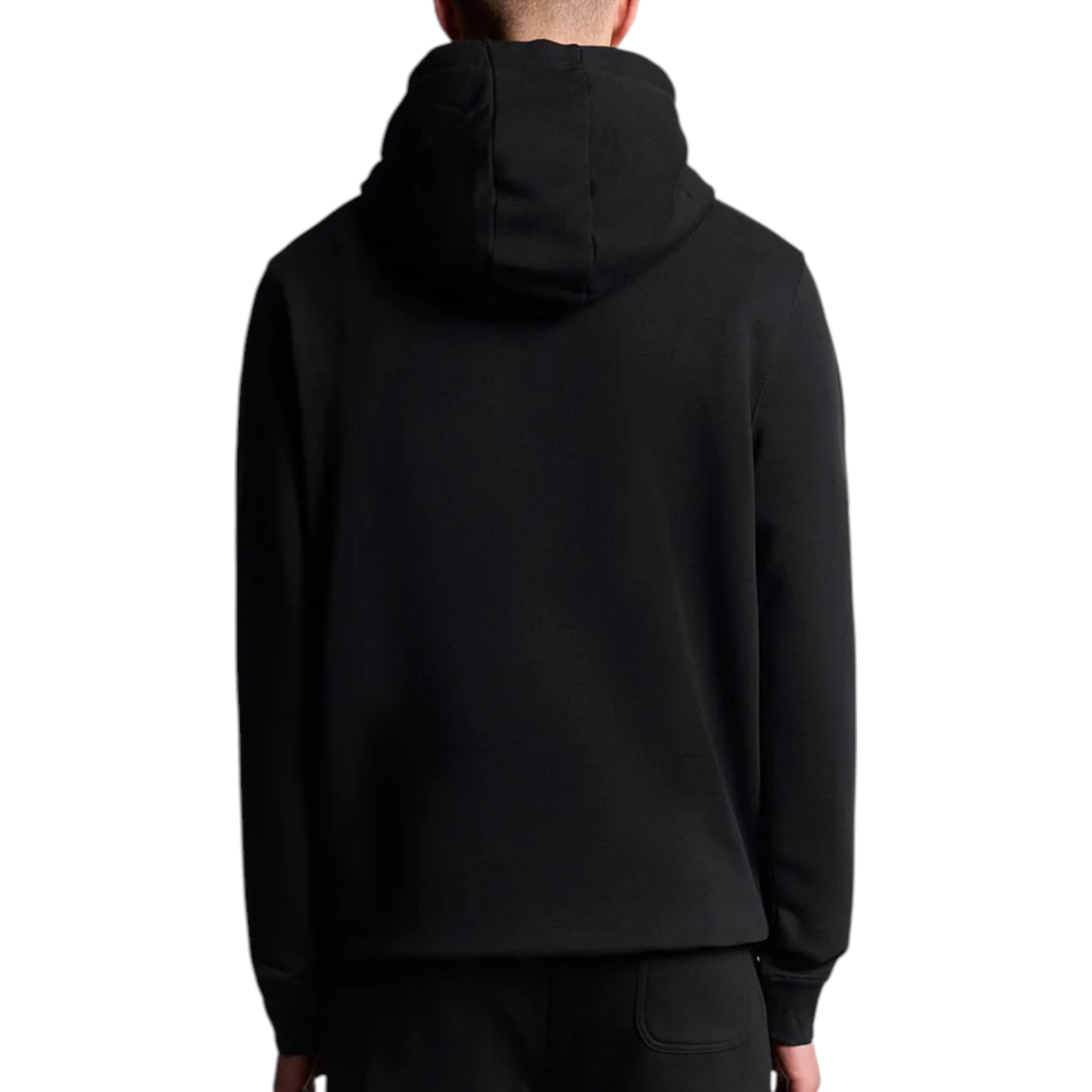 Felpa con cappuccio uomo nero lyle e scott con design minimalista e tessuto morbido e liscio