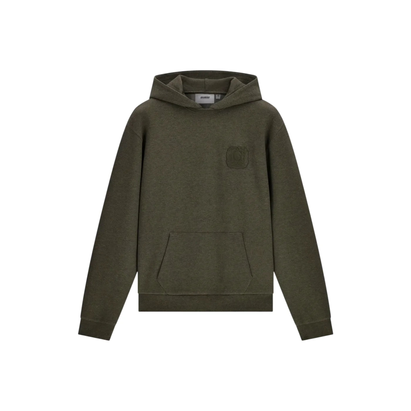 Felpa con cappuccio uomo verde guess - felpe
