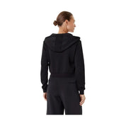 Felpa con cappuccio, zip intera e logo all over Donna Guess Activewear Regular Fit Guess Activewear