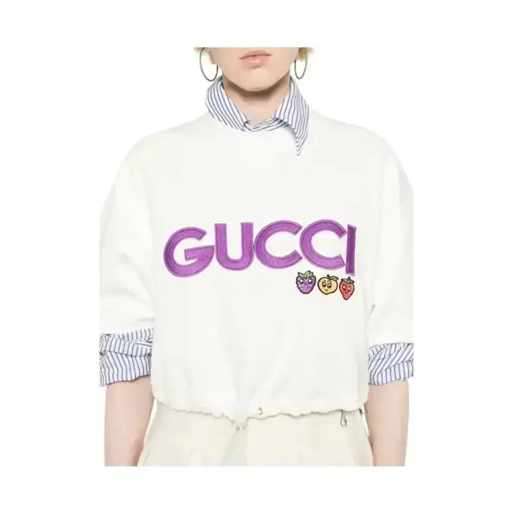 Felpa Donna Gucci With Patch 'Off White' - Follower SRL