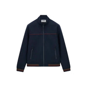 Felpa full in tessuto tecnico zip uomo blu guess - felpe