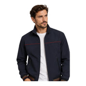 Felpa full in tessuto tecnico zip uomo blu guess - felpe