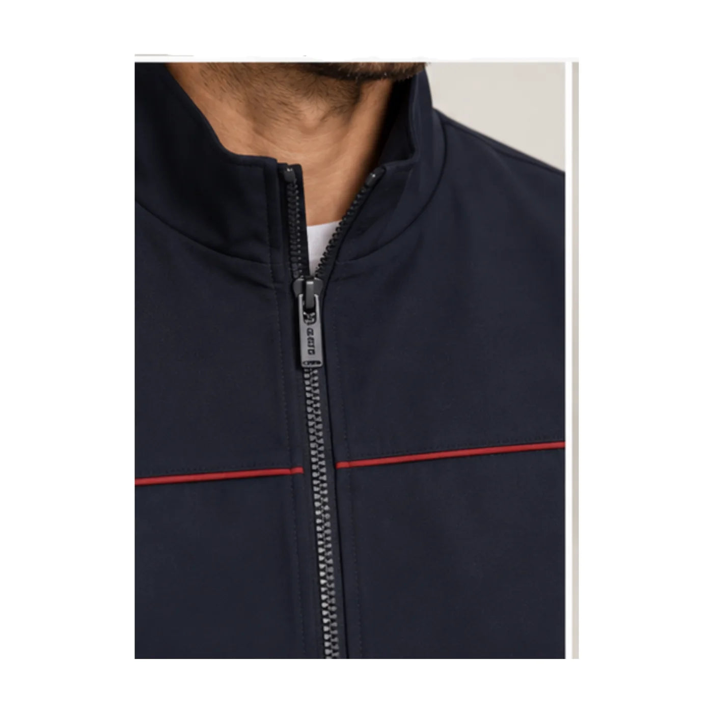 Felpa full in tessuto tecnico zip uomo blu guess - felpe