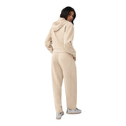 Felpa full zip in misto viscosa donna beige guess - felpe