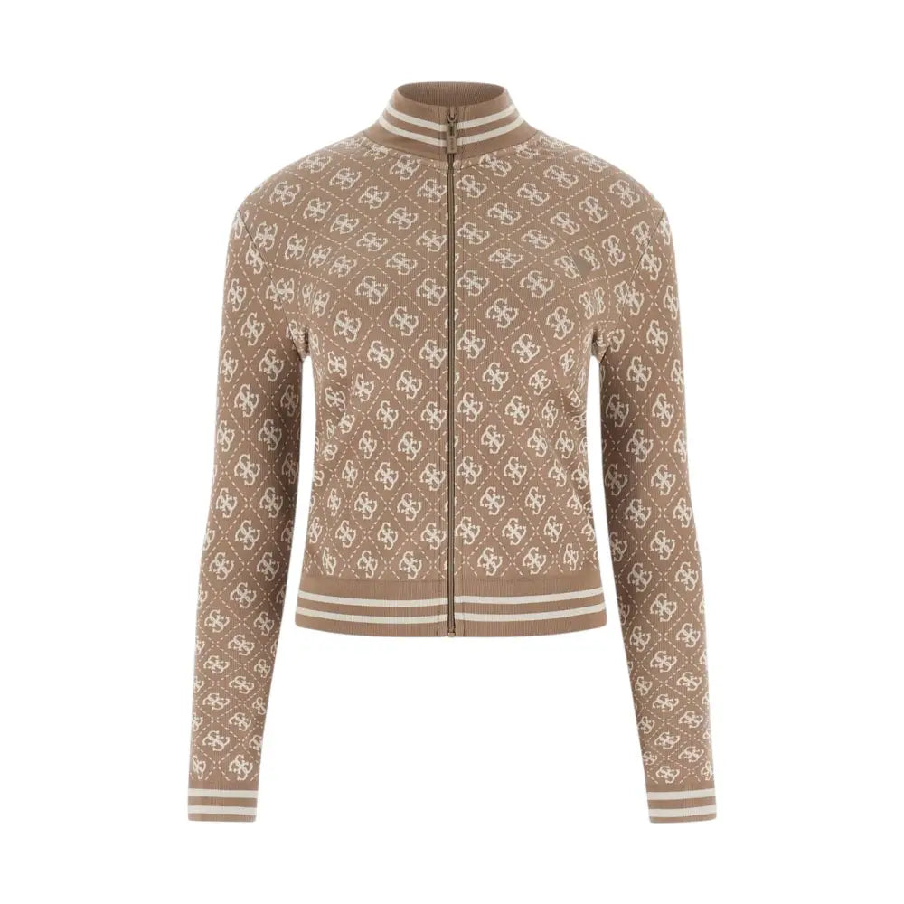 Felpa full zip logo 4G Donna Guess Activewear Guess Activewear