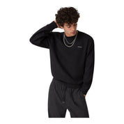 Felpa girocollo con logo uomo nero guess - felpe