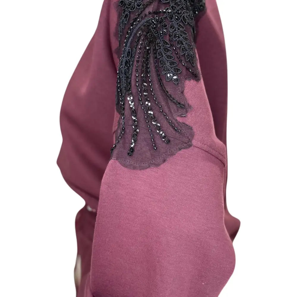 Felpa girocollo con pailletes Donna Please Please