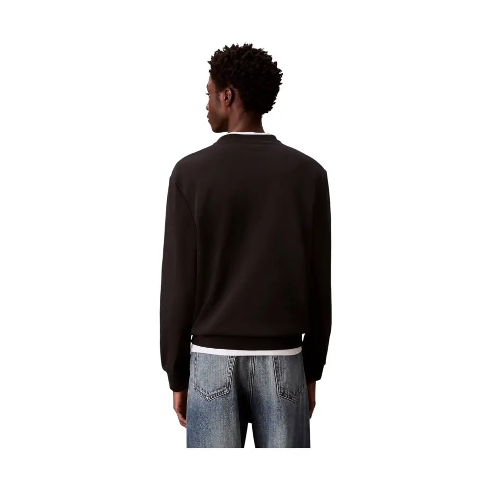 Felpa In Spugna Di Cotone Con Badge Uomo Calvin Klein Jeans Calvin Klein Jeans