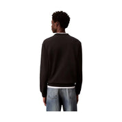 Felpa In Spugna Di Cotone Con Badge Uomo Calvin Klein Jeans Calvin Klein Jeans